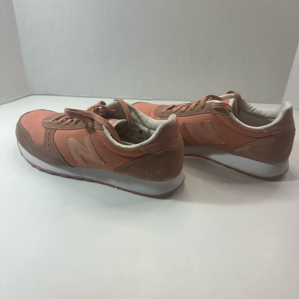 New Balance Coral and Tan Athletic Shoes